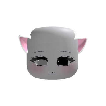 (animated ears) Moe kawaii White droopy cat ears