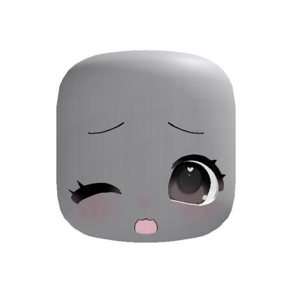 kawaii puppy doll winking moe kitty heart eyes