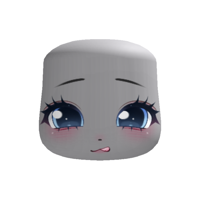 🍰 cutest little hungry face blue
