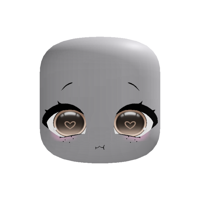 (Animated) Cute Brown Chibi Face