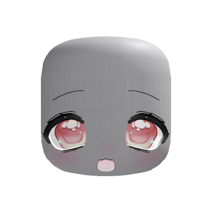 (Animated) Red Adorable Cute Chibi Face