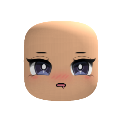 Drooling Chibi Anime Blush Cute Makeup Face thumbnail