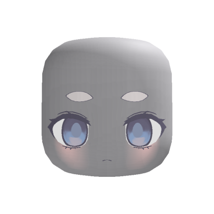 Muted Blue Kuudere head
