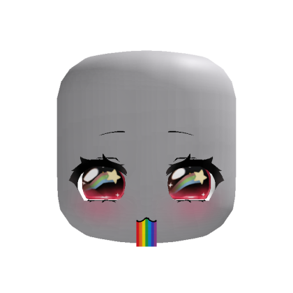 ♡ : animated rainbow barf starry moe red eyes