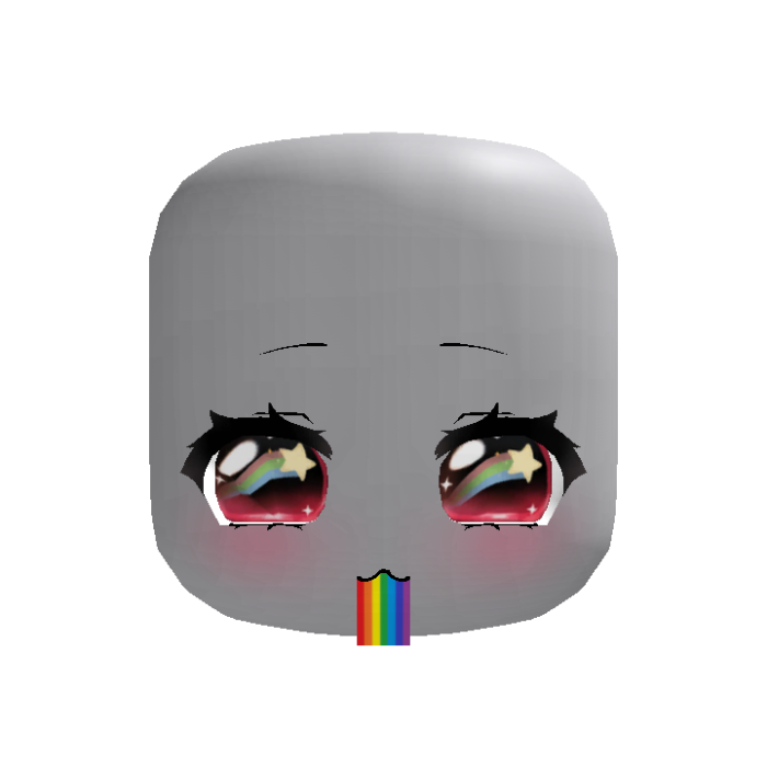 ♡ : animated rainbow barf starry moe red eyes
