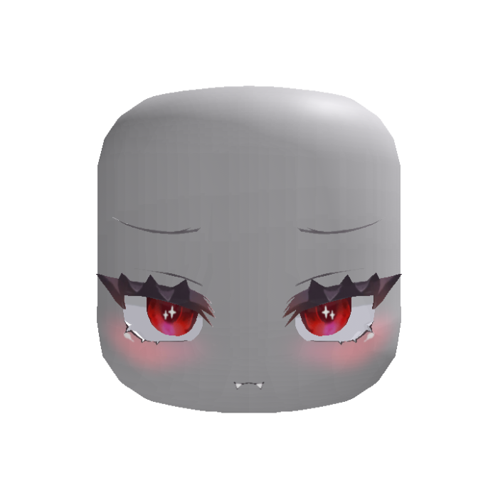 Alluring Sweet Red Anime Face