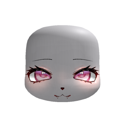 cutecore kigurumi sweet pink neko fangs face
