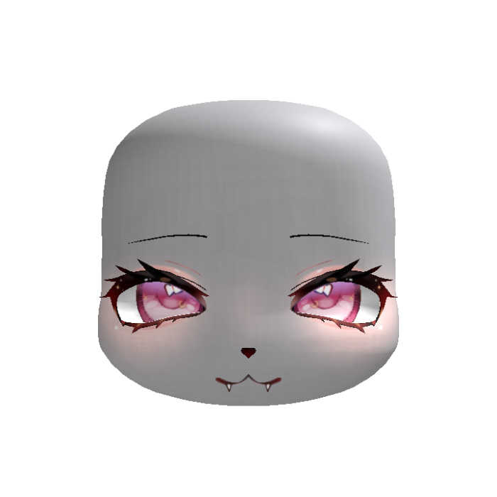 cutecore kigurumi sweet pink neko fangs face