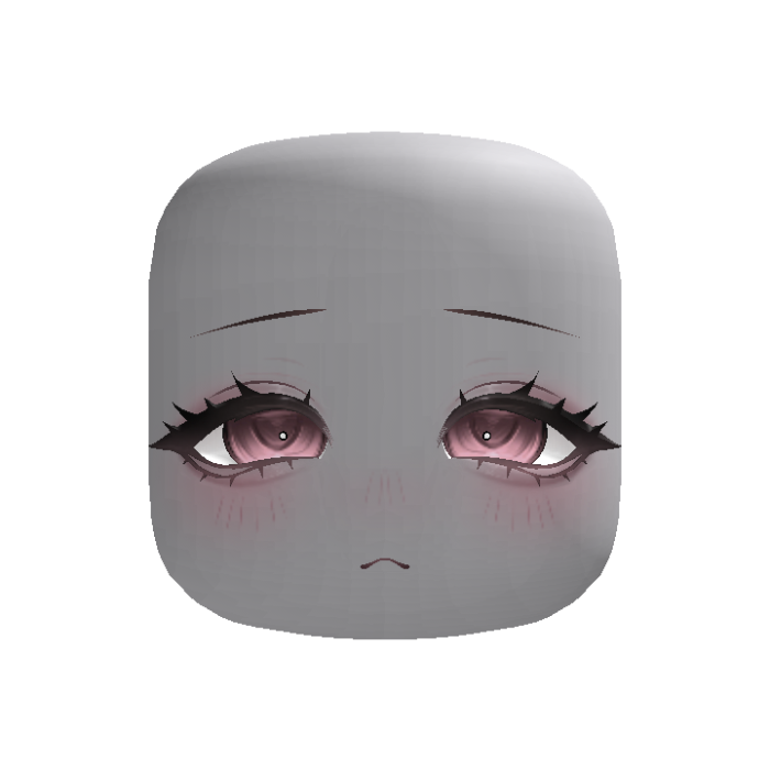 Cute Sleepy Jirai Face (Pink)