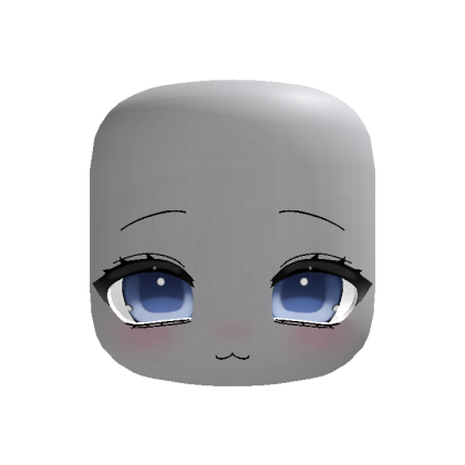 relaxed anime moe eyes in blue (animated)