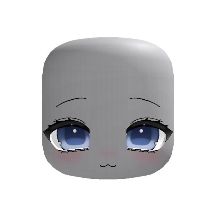 relaxed anime moe eyes in blue (animated)