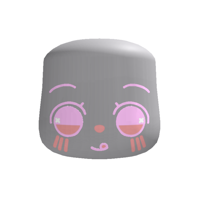 (Animated) Wii Mii Pink Silly Excited Face