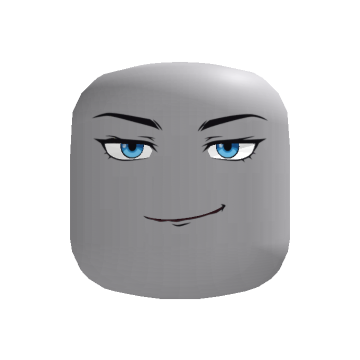 [Animated] Confident Blue Eyes Anime Face