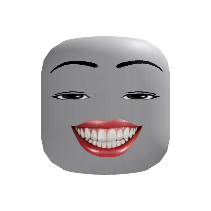 woman face cooked smile