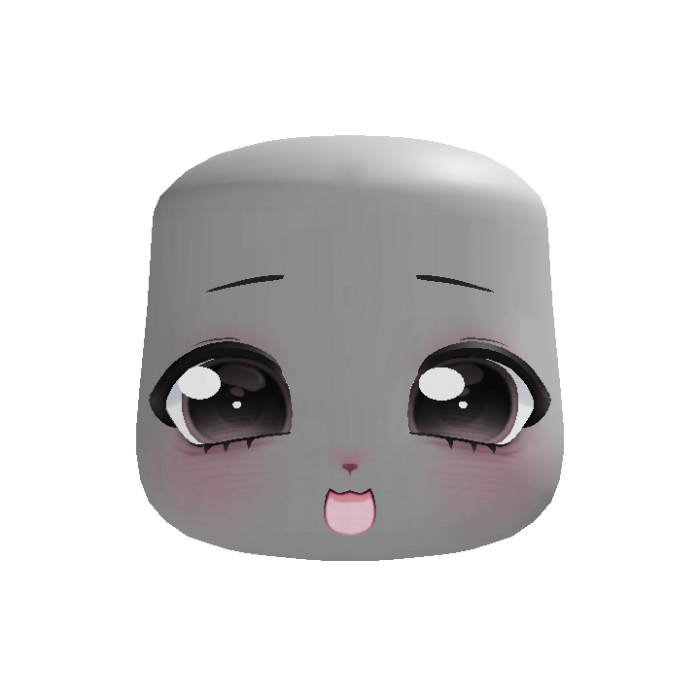 (animated) bubbly sweet happy neko face