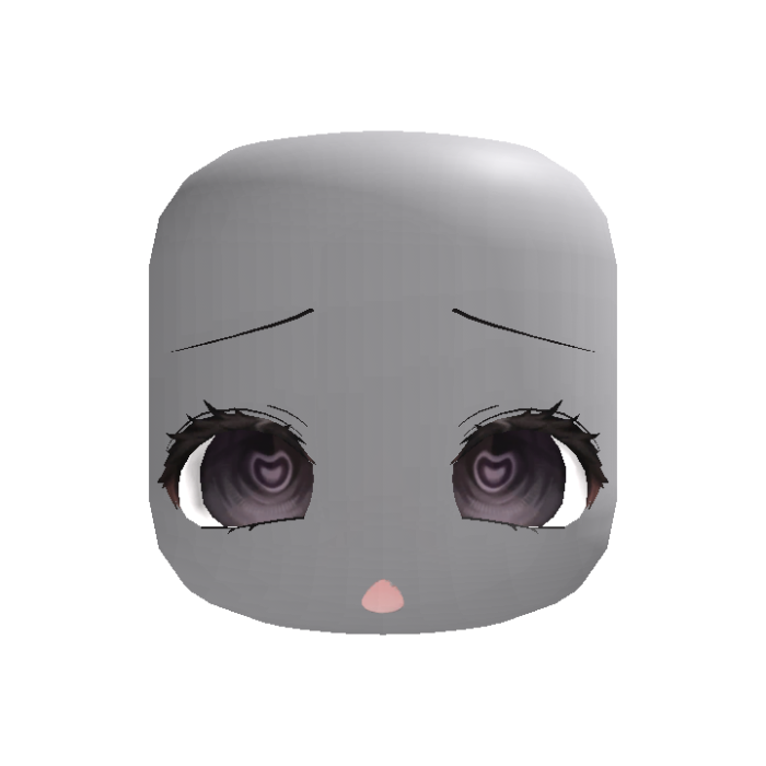 Animated heart purple Moe Cute Face