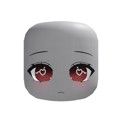 Red Heart Pupils Face