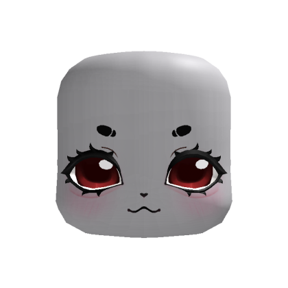 ♡ Kawaii smug kigurumi red eyes face