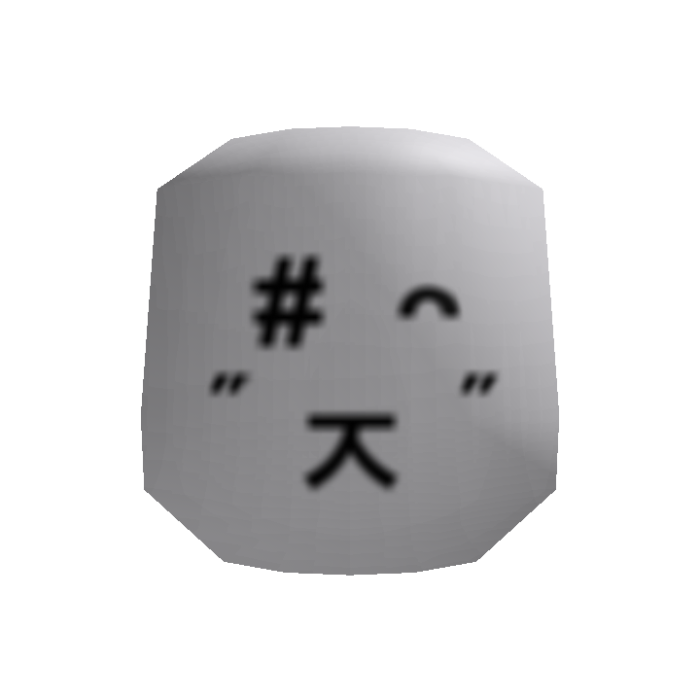 low quality bunny kaomoji - Cheeks