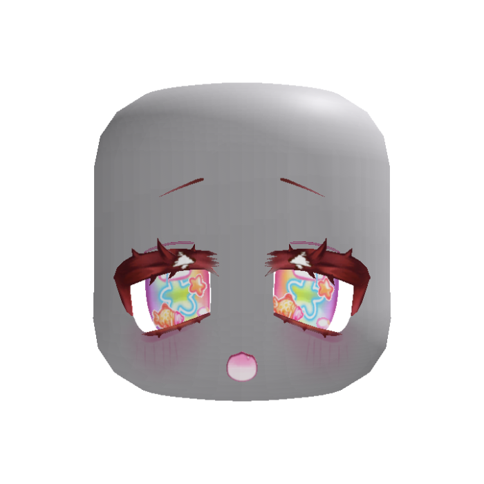 (animated) excited taiyaki anime eyes in rainbow
