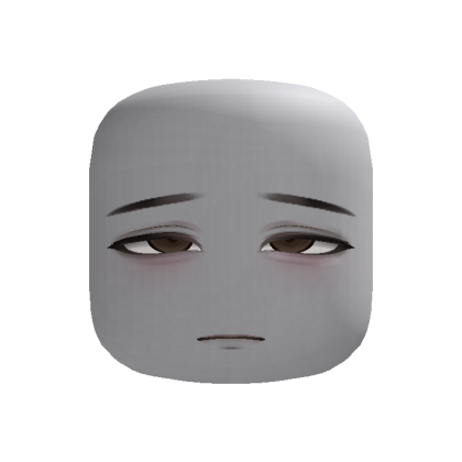 Tired Sleep Anime Face (Brown)