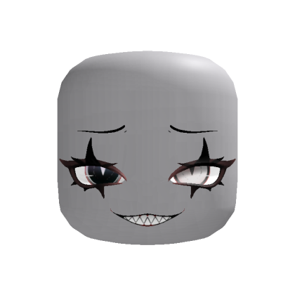 Mocking Halloween Evil Clown Smirk In Black White