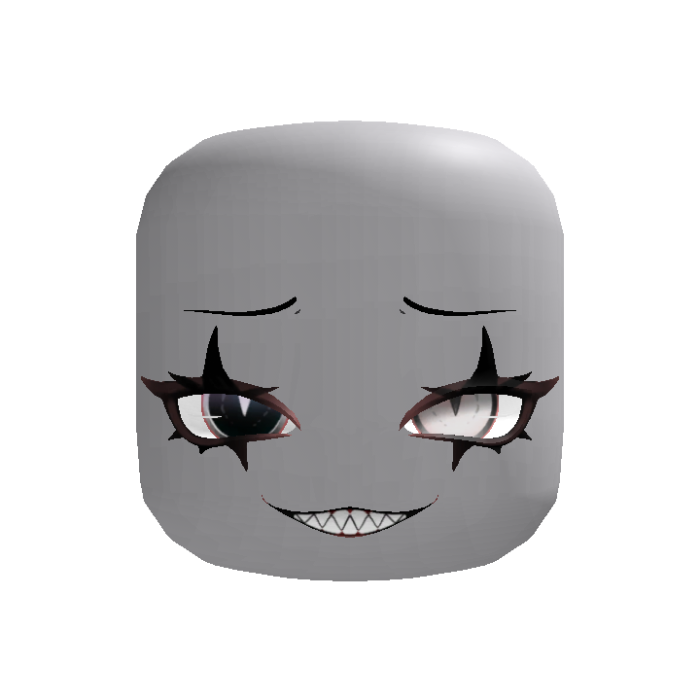 Mocking Halloween Evil Clown Smirk In Black White