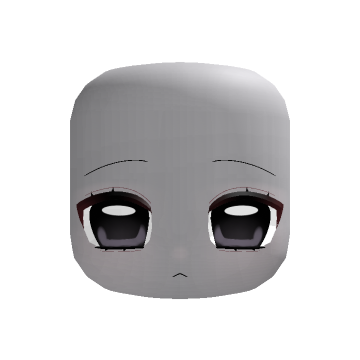 shy cold anime girl face