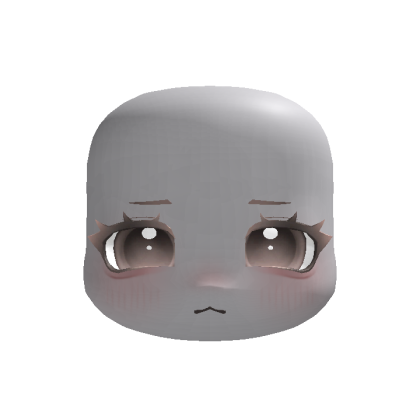 (animated) pastel brown chubby cheeks puppy eyes