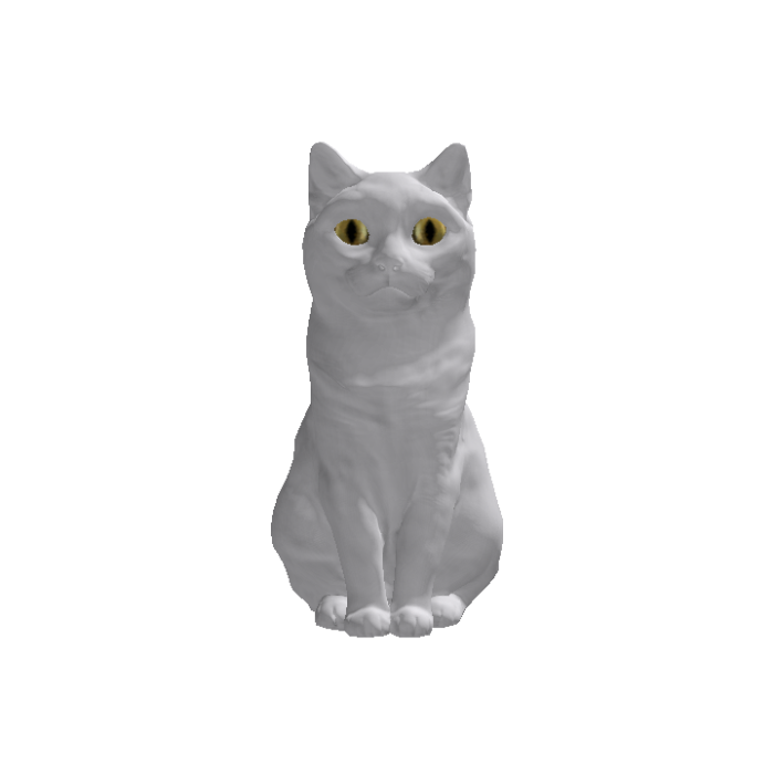 Sitting Cat Y Eyes - Recolorable