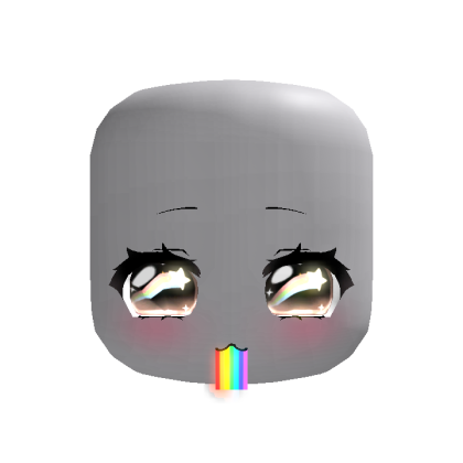 ♡ : [ GLOWING ] rainbow barf starry moe brown eyes