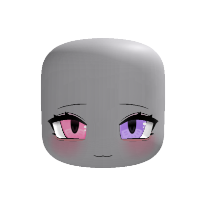 (animated) kawaii chibi smug moe face pink purple