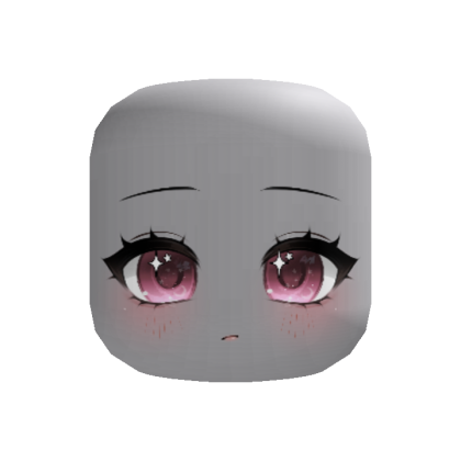 Pink Lunar-Eyed Sad Chibi Face (Recolorable) thumbnail