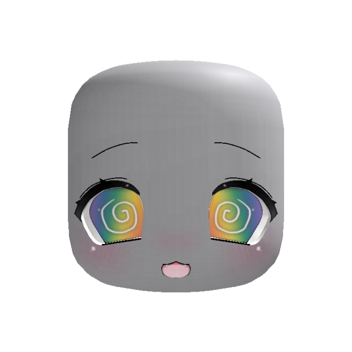 (Animated) Rainbow Cute Chibi Dizzy Face
