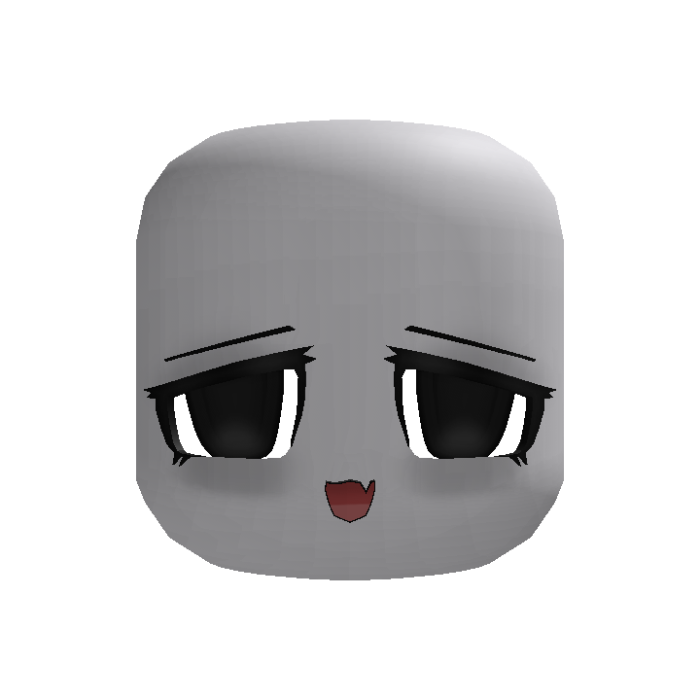 Cute Moe Black Kawaii Heart Face