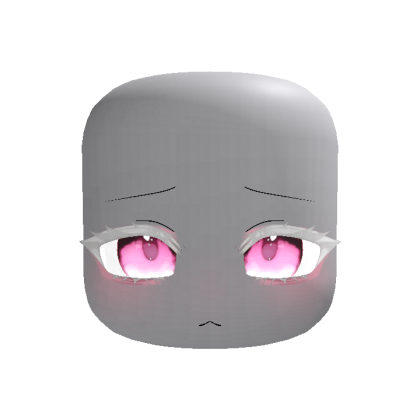 (Animated) Red Anime Moe Shy Eyes Albino Pink