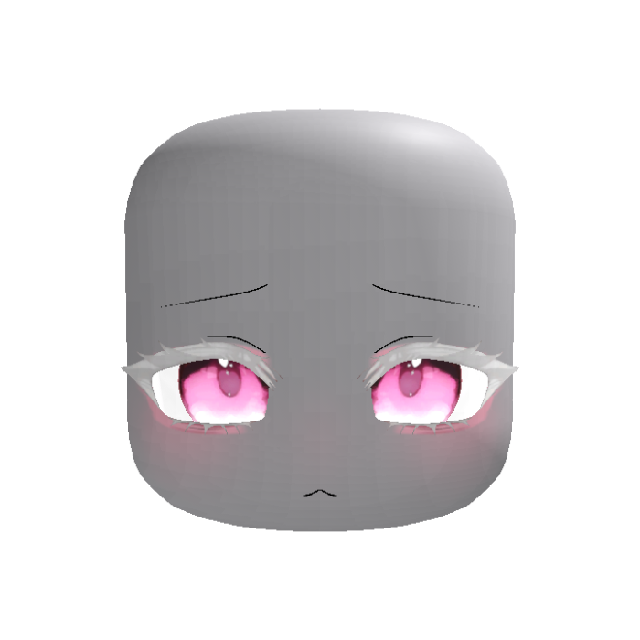 (Animated) Red Anime Moe Shy Eyes Albino Pink
