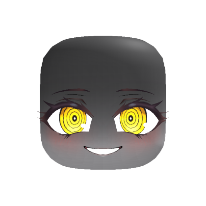 Shadow Creepy Anime Face - Yellow thumbnail