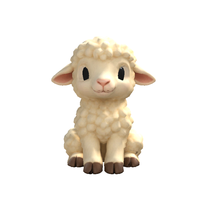 Lamb Head Following Eyes