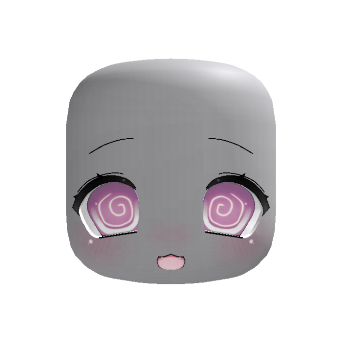 (Animated) Pink Cute Chibi Dizzy Face
