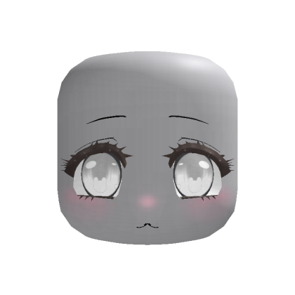 bunny shiny white cute face (animated)