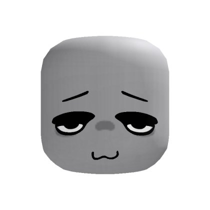 silly smirking gloomy face