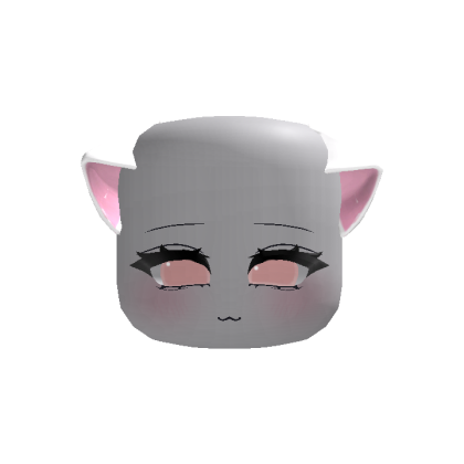(animated ears) Moe kawaii White droopy cat ears