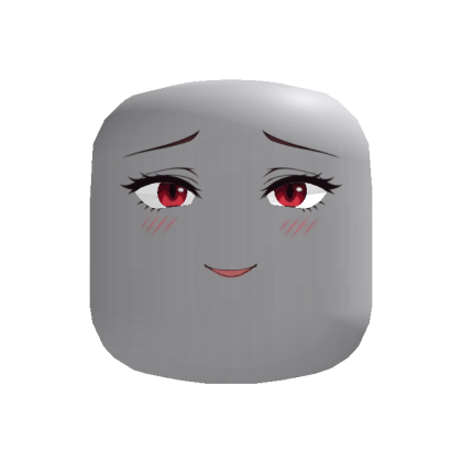 [Animated] Shy Crimson Eyes Anime Face