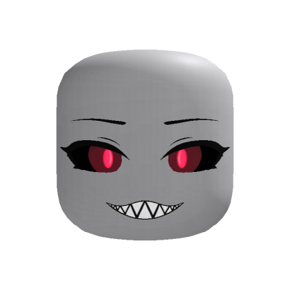 Smiling Demon Face w/ Burgundy Eyes