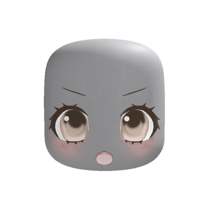 (animated) Light Brown Cute Chibi Amazed Face