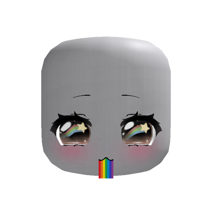 ♡ : animated rainbow barf starry moe brown eyes