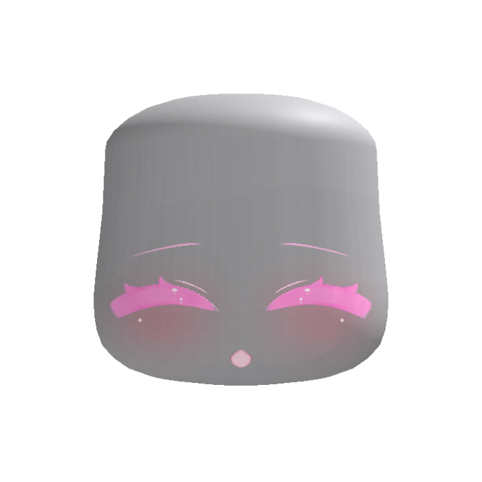 kawaii happy girly anime chibi face pink
