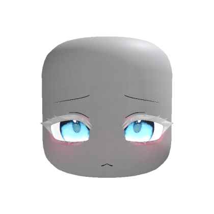 (Animated) Red Anime Moe Shy Eyes Albino Blue