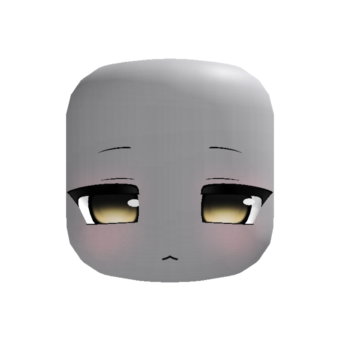 🧁 adorable emotionless sweet moe face yellow